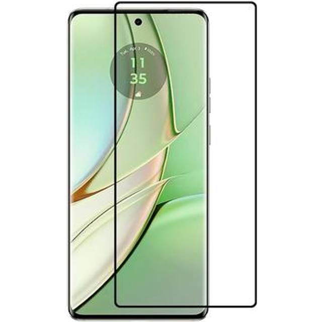 Motorola Edge 40 Neo Heltäckande Härdat Glas Skärmskydd - 9H - Svart Kant
