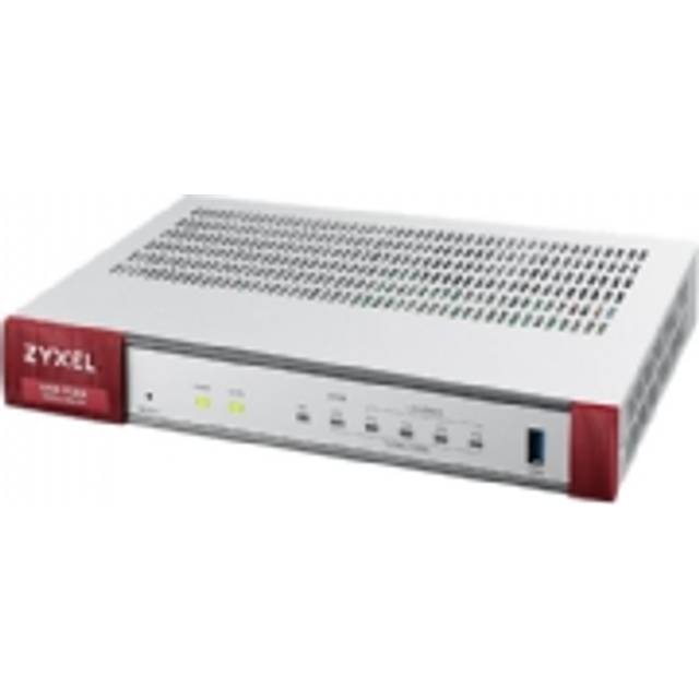 USG FLEX100 H Series, 7 Gigabit user-definable ports, 1*1G PoE+, 1*USB (device only)