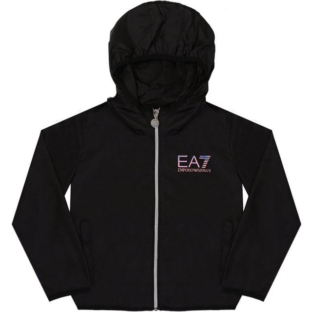 EA7 Girls Woven Bomber Jacket Size: UK 8, Colour: Black