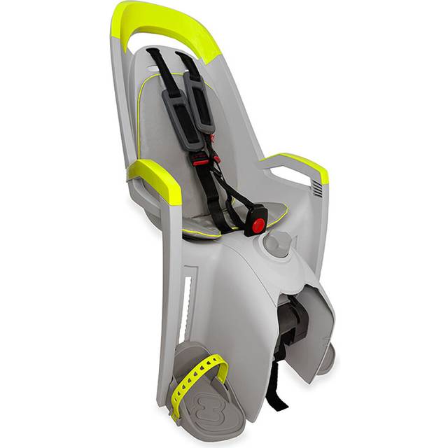 Hamax Amaze Child Bike Seat With Carrier Adapter  Light Grey and Lime