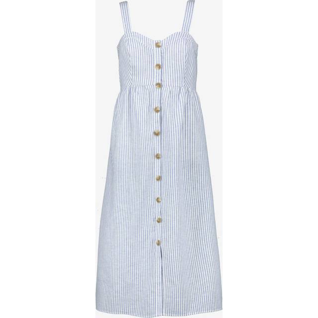 Linen-Cotton Midi Maternity + Nursing Dress