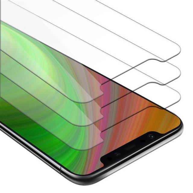 Cadorabo 3x Tempered Glass for Xiaomi Pocophone F1 Protection Film Display Saver Protective Film