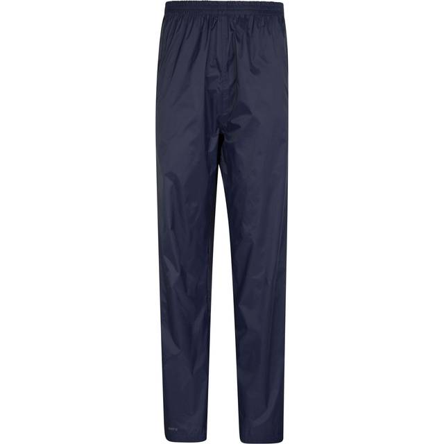 Mountain Warehouse 'pakka' Waterproof Hook And Loop Ankle Openings Everyday Over Trousers In Navy - 12