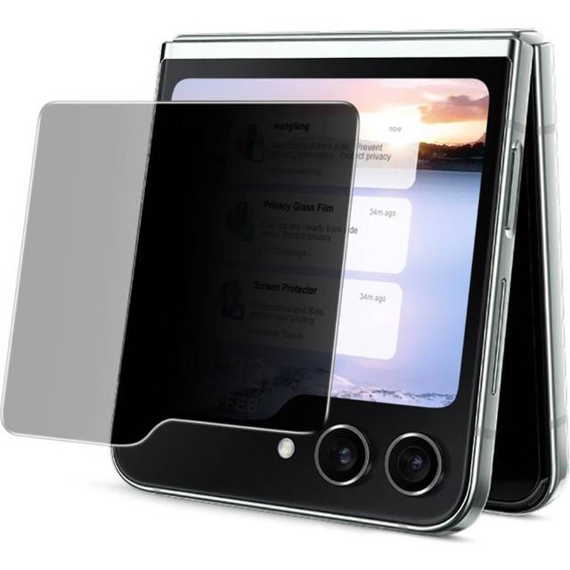 Imak Galaxy Z Flip 6 Anti-Spy ytterskärmskydd i glas