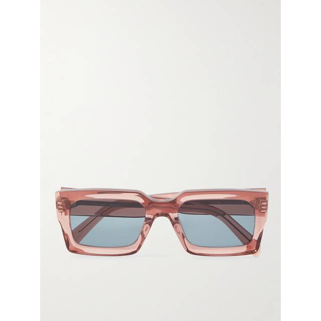 CELINE HOMME - Black Frame 53 Rectangular-Frame Acetate Sunglasses - Men - Pink