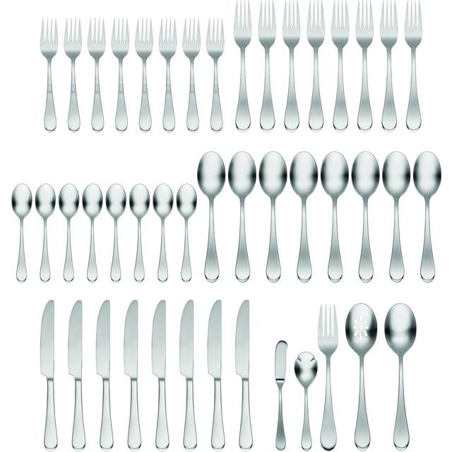 Oneida H326045Al20 Satin Icarus 45 Piece Everyday Flatware Set  Servic