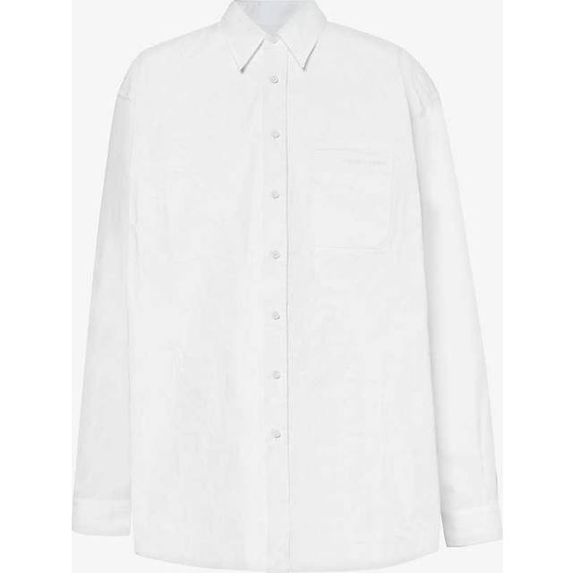Y/Project White Scrunched Shirt - WHITE - L