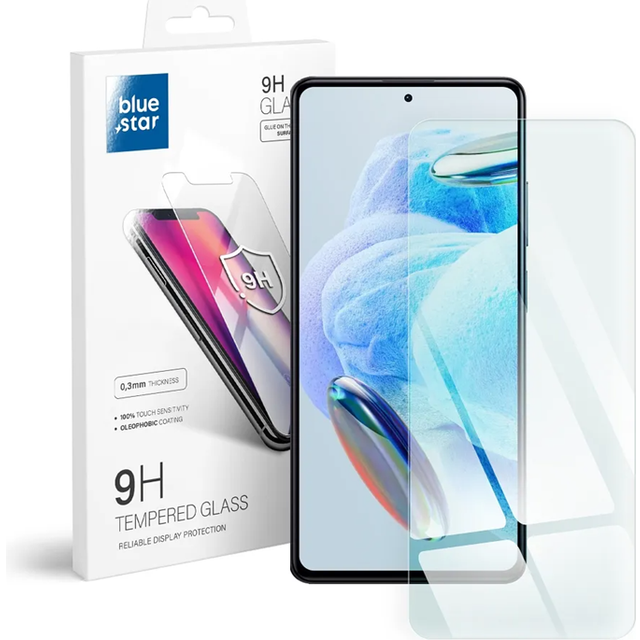 Blue Star Xiaomi Redmi Note 12 Pro Plus HÃ¤rdat Glas SkÃ¤rmskydd