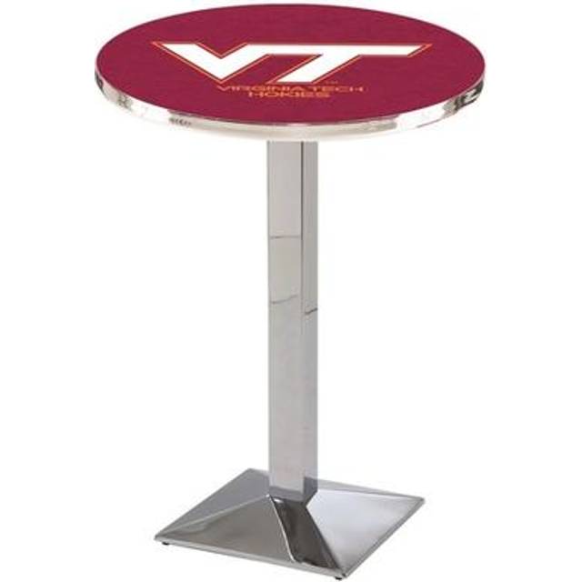 Holland Bar Stool L217C4236VATech 42 in. Virginia Tech Hokies Pub Table with 36 in. Top, Chrome