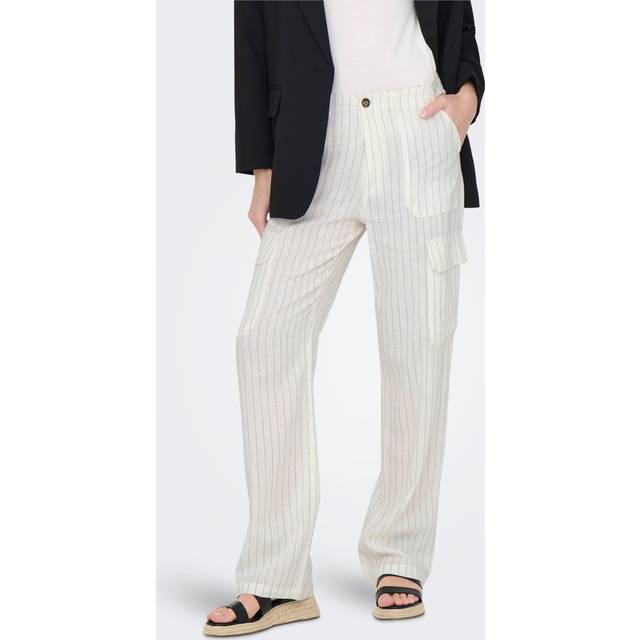 White Linen Jeans & Pant - S/32