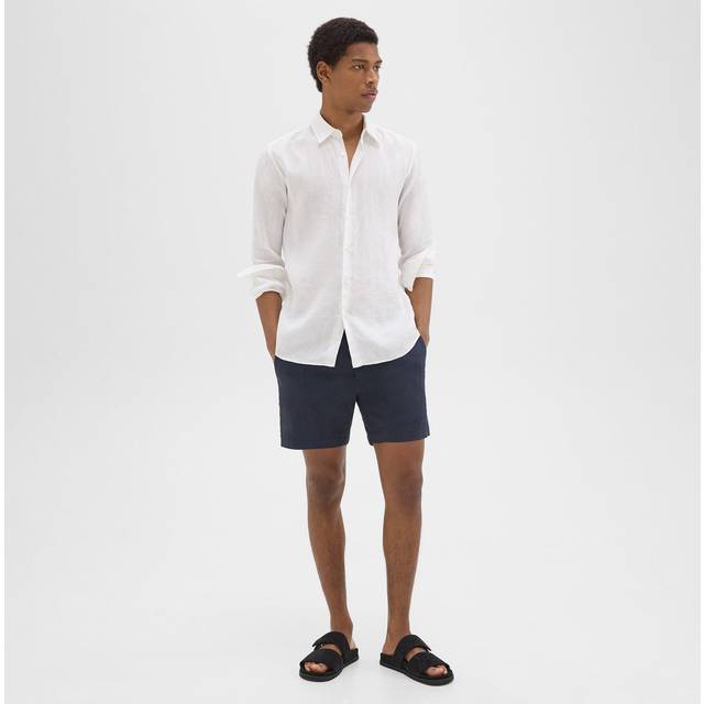 Theory Curtis Linen-Blend Short