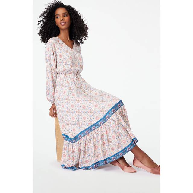 Roller Rabbit Mosaic Tile Border Olaya Maxi Dress
