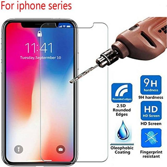 (For 6 Plus 6s Plus) 9H HD Tempered Glass For iphone X XS 11 Pro Max XR 7 8 Screen Protector 5s protective Glass on iphone 7 8 6s Plus X 11 Pro glass
