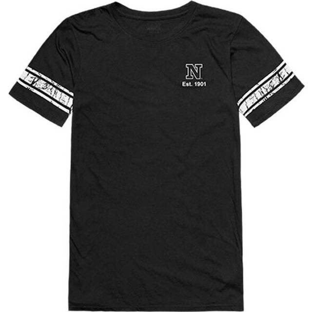 W Republic 534-355-BLK-02 Northern State University Foundation Practice T-Shirt for Women, Black & White - Medium