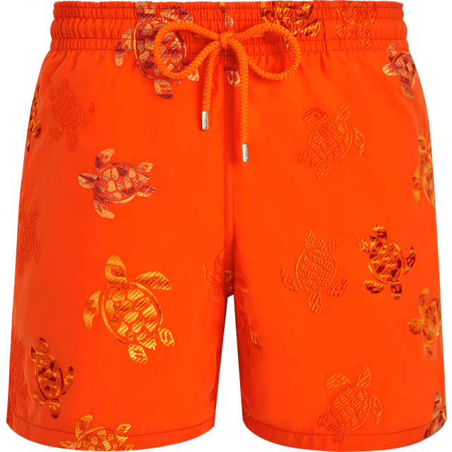 Vilebrequin Embroidered Turtle Swim Shorts - Orange