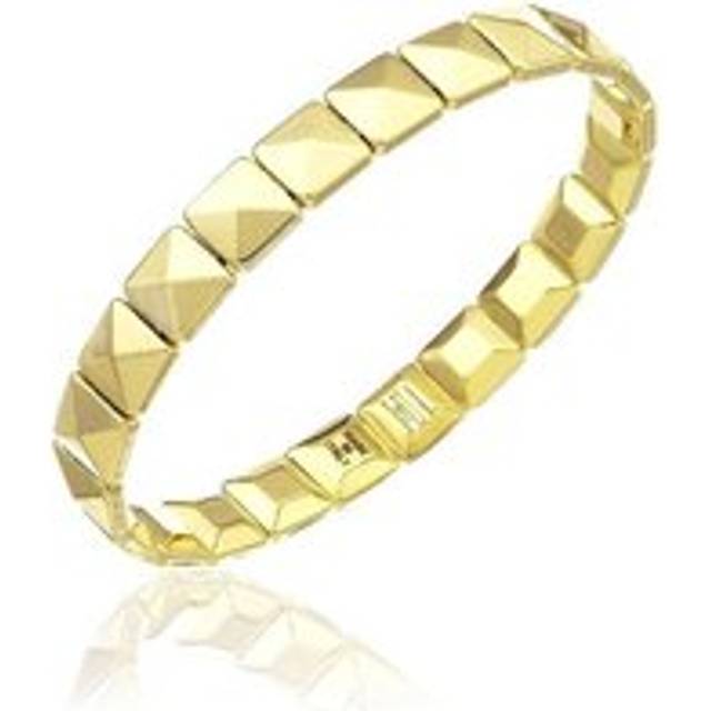 Chimento Armillas 18ct Yellow Gold Pyramid Bangle - S/M