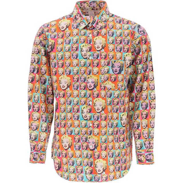 Comme des Garçons, Skjorta, Herr, L, Bomull, Skjorta i bomull med grafiskt tryck - multicolor (L)