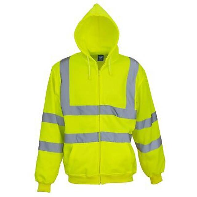 Yoko mens hi-vis full zip hoodie bc5590