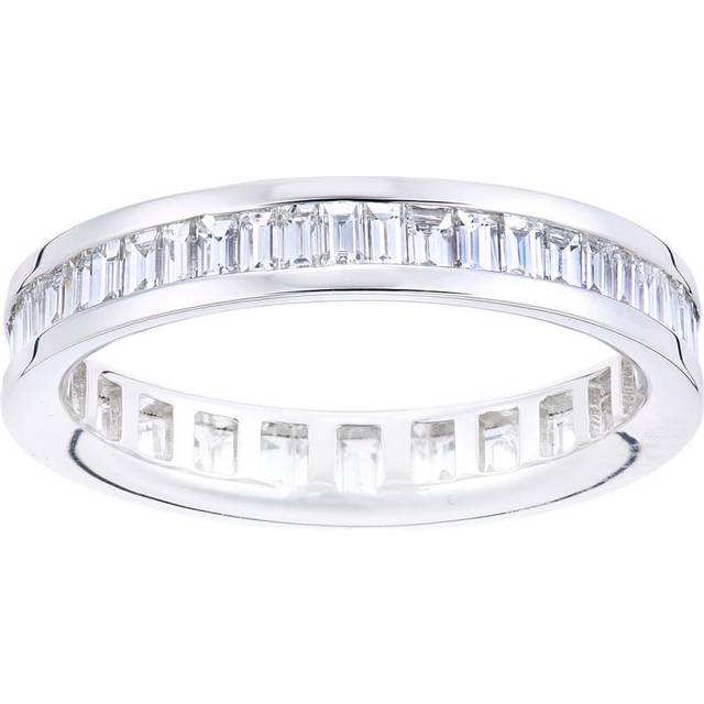 Diamant L'Eternel Womens 18ct White Gold Ring With 1.07ct Diamond - Size L