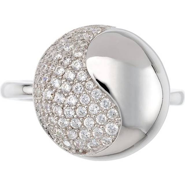 Orphelia WoMens 925 Sterling Silver Ring - ZR-3697 - Size O 1/2