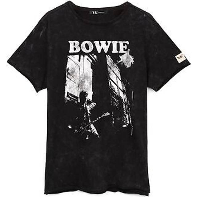 (S) David Bowie T-Shirt Unisex Rock Band Music Gifts Black Tee