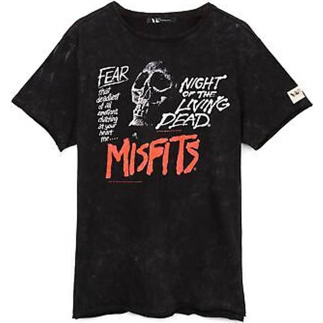 (L) Misfits T-Shirt Unisex Punk Rock Song Band Music Gifts Black Tee