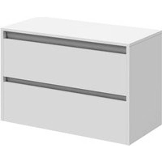 Wholesale Domestic City Wall Mounted Vanity Unit for Countertop Basins with 2 Drawers | Gloss White | MDF | 800mm
