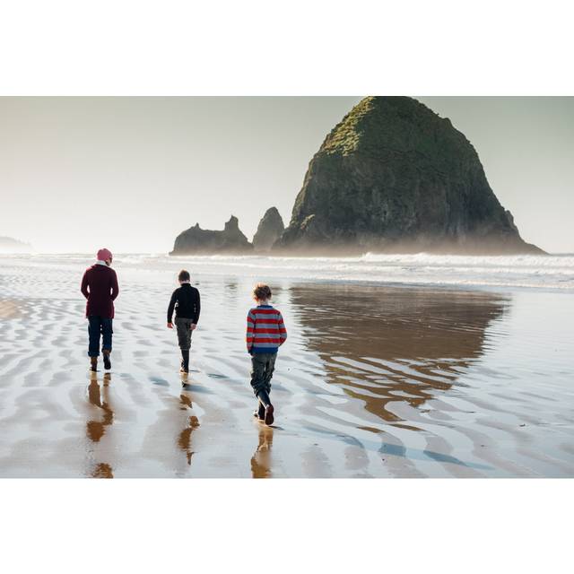 Walking Cannon Beach NickJKellyGrey; Maroon; Black; White; Brown; Pink; Green637632956 (51cm H x 76cm W)
