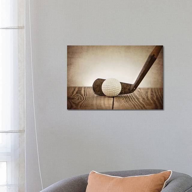 Golf Iron Ball - Photograph Print on Canvas - Wrapped Canvas (66.04 cm H x 45.72 cm W x 3.175 cm D)