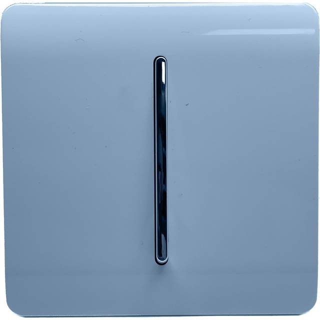 Trendi 1 Gang 1 Way Artistic Modern Glossy 10 Amp Rocker Tactile Light Switch Sky