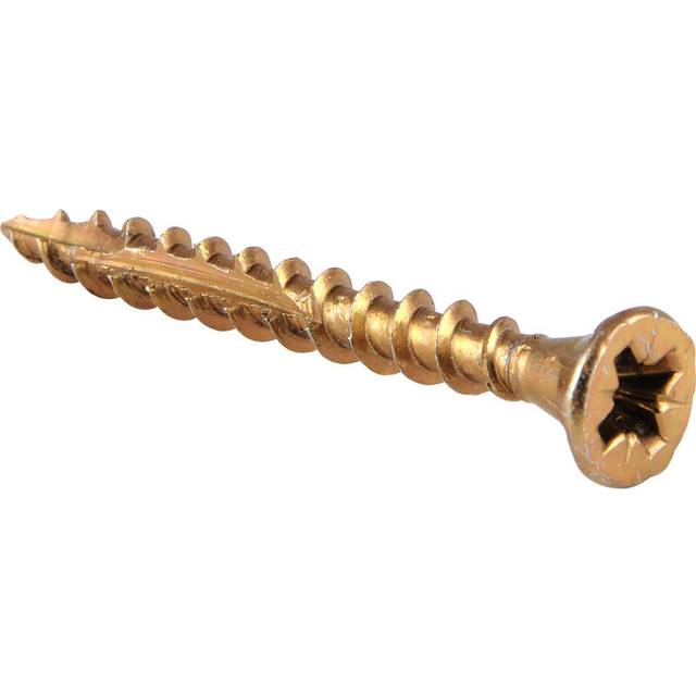 Reisser Cutter Pozi Screw 4.0 x 35mm (200 Pack) in Gold