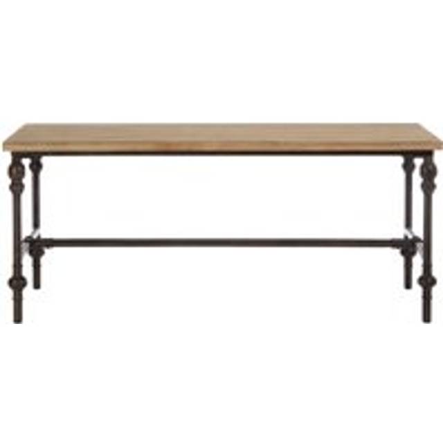 Interiors by Premier Wood Top Coffee Table, Industrial Style Coffee table, Rectangular Coffee Table, Wood Top Metal Coffee Table - Natural - One Size