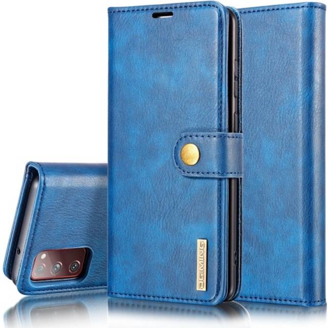 DG.MING 2-in-1 Magnet Wallet Samsung Galaxy S20 FE Blue