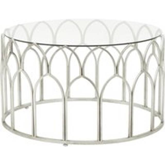 Merlin Leaf Coffee Table - Silver - One Size