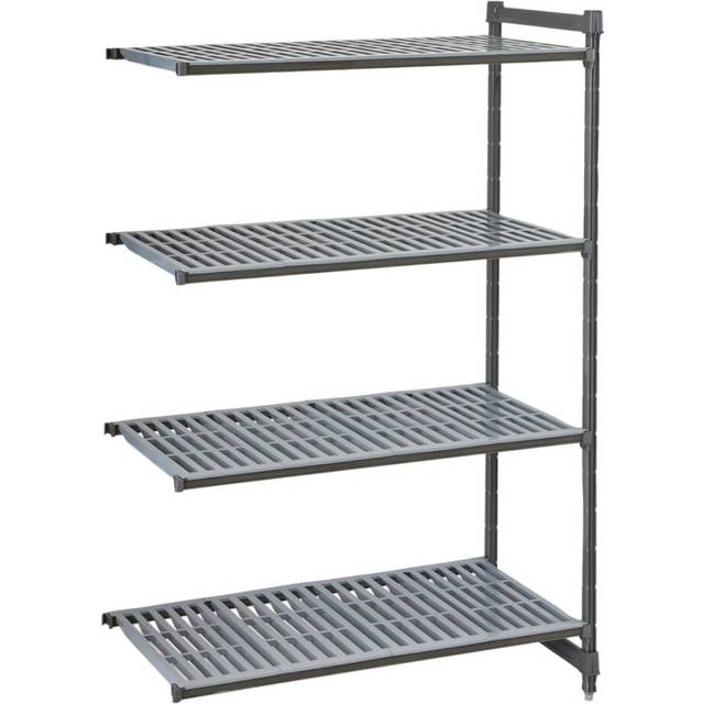 Cambro Camshelving Basics Plus Add-On Unit 4 Tier With Vented Shelves 1830H x 870W x 460D mm