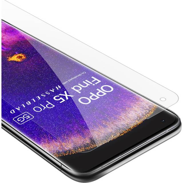 Cadorabo Tempered Glass for Oppo FIND X5 PRO Screen Protection 3D Touch 9H Hardness Display Saver Protective Film