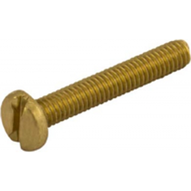 Unicrimp M4x50mm Brass Panhead Machine Screws (Pack of 100)