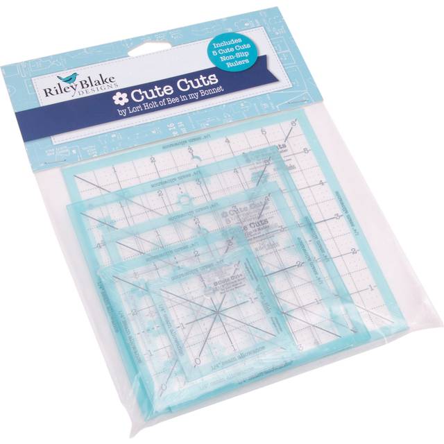 "Riley Blake Trim It Square Ruler Set 5/Pkg-2.5"" To 6.5"" -STTI6018"