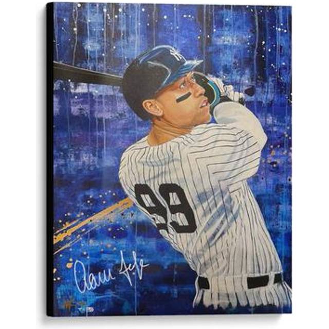 Aaron Judge New York Yankees Autographed Stretched 30" x 40" Embellished Canvas Giclee Print - Art by Cortney Wall - Limited Edition of 50