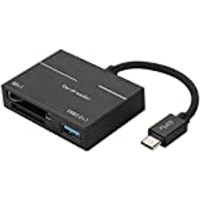 Tosuny XQD SD-kortläsare 500 Mbit/s höghastighetsadapter USB 3.0 kortläsare kompatibel med Windows/OS-system