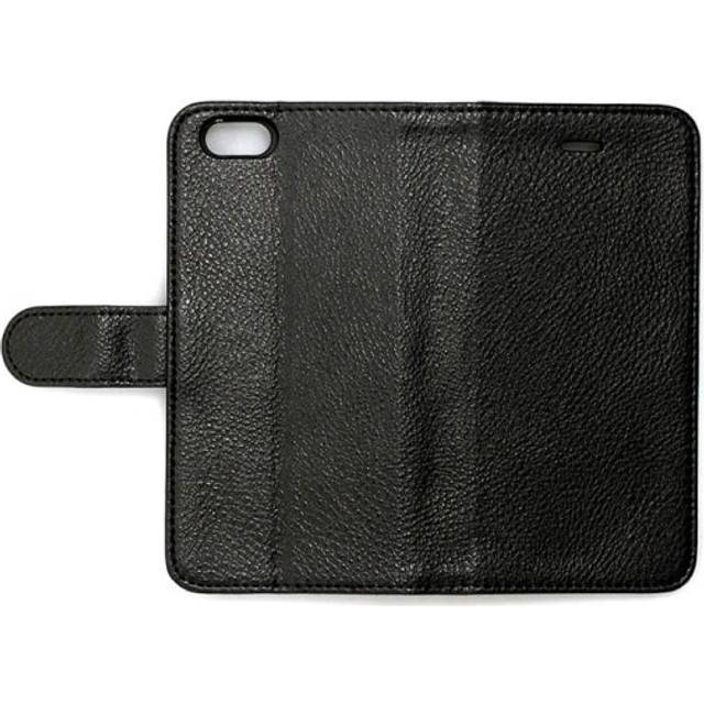 iPhone 6/6S Plånboksfodral Läder med Stativ - Svart