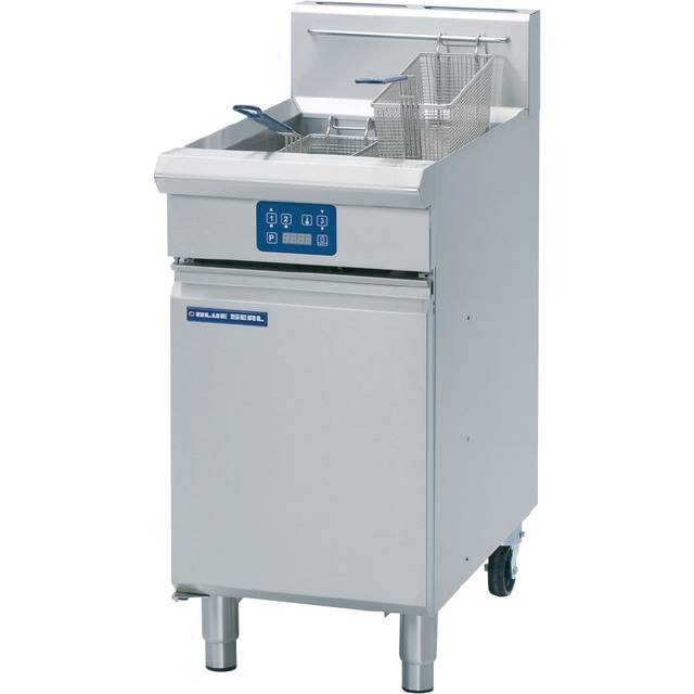 Blue Seal Single Tank Twin Basket Free Standing Natural Gas Fryer GT45E