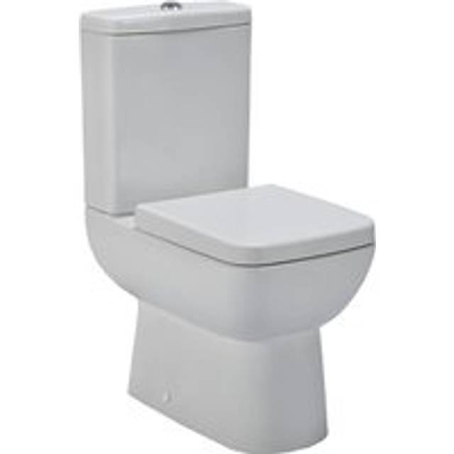 Semi Flush to Wall WC Toilet & Seat - 825mm x 375mm x 590mm