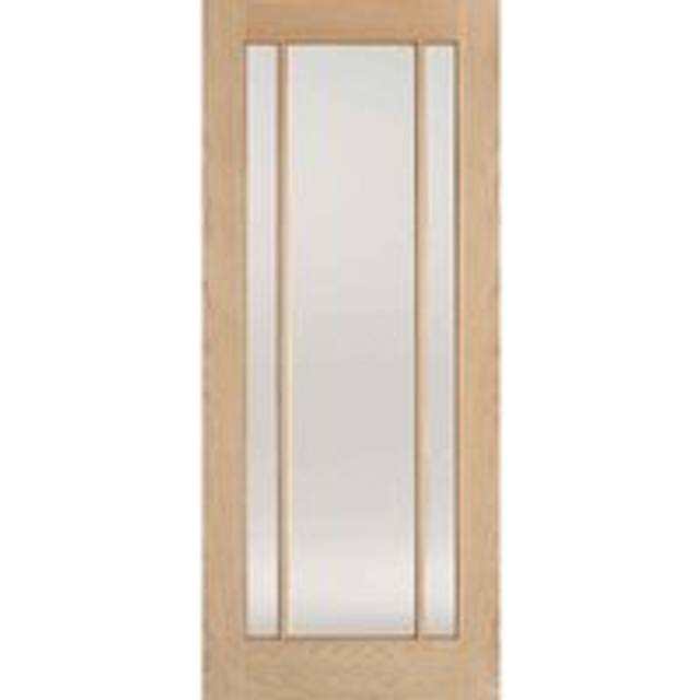 LPD Lincoln Glazed Oak Clear Glass Internal Door (Size: 2032 x 813mm, Thickness: 35mm)