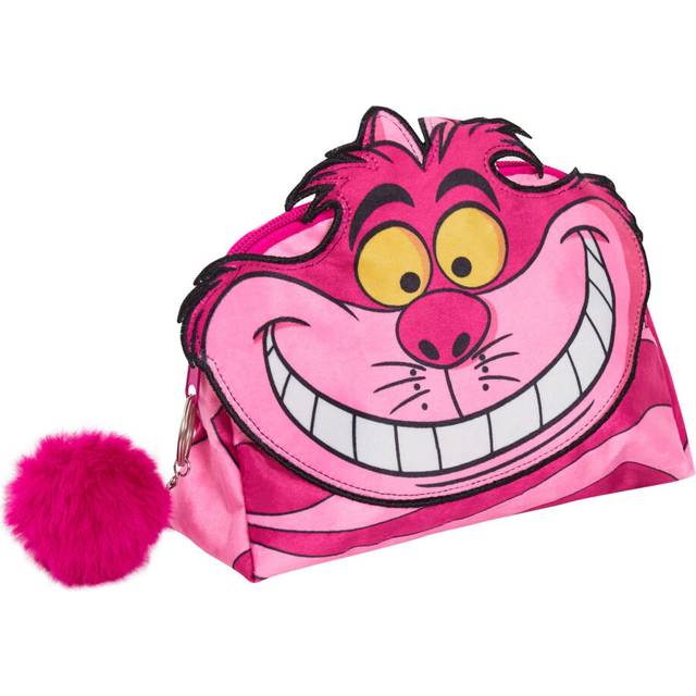 (Pink) Cheshire Cat Make Up Bag for Women Disney Cosmetic Toiletries Bag Pencil Case