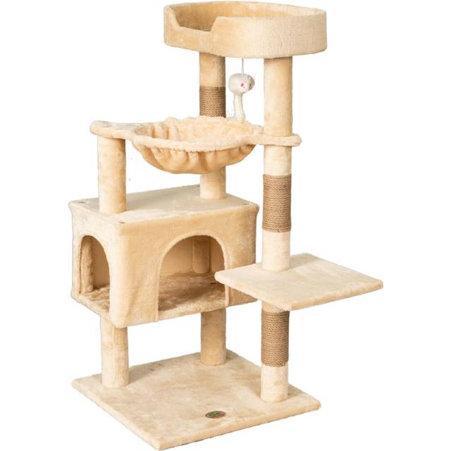 Go Pet Club Everyday Value 37in Cat Tree Tower Cat Condo Comfy Large Perch  Scratching Posts  Dangling Mouse and Hammock  Cat Play Tower for Cats and