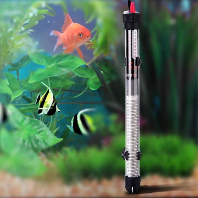 Submersible Heater Heating Rod for Aquarium Glass Fish Tank Temperature Adjustment 220-240V 50 black