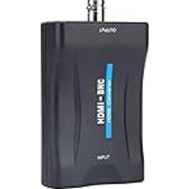 HDMI to BNC Converter, HDMI to BNC Composite Video Adapter and 3.5mm Audio Signal Converter with USB Charging Cable, Support NTSC/PAL