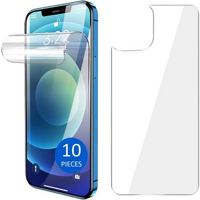 10pcs Soft PET Film Screen Protector for Apple iPhone 14 Front and Back Bulk