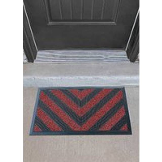 Likewise Rugs & Matting Cactus Chevron Doormat - Red